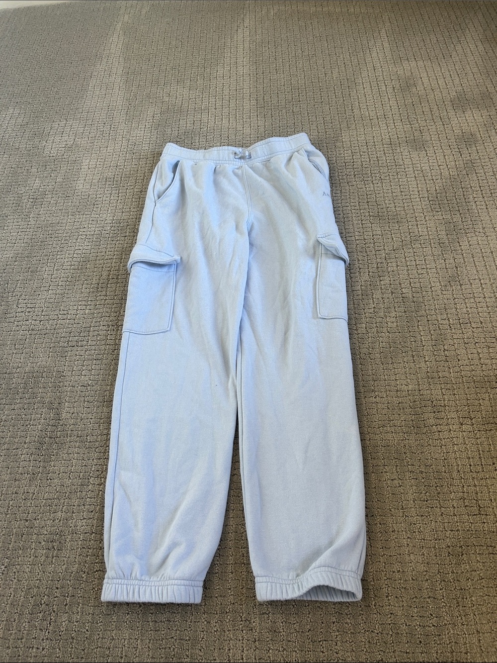 Abercrombie & Fitch Light Blue Cargo Joggers for Kids